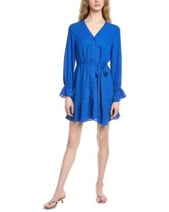 CeCe by Cynthia Steffe V-Neck Tie Waist Dress