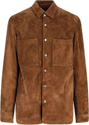 Rick Owens Suede Shirt Jacket