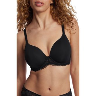 Skarlett Blue Minx Full Coverage Side Support T-Shirt Bra in Black at Nordstrom, Size 30Dd
