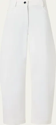 Akris High-Rise Barrel-Leg Ankle Pants