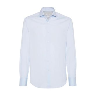 Brunello Cucinelli Hombre, Camisas, Azul, Talla: M