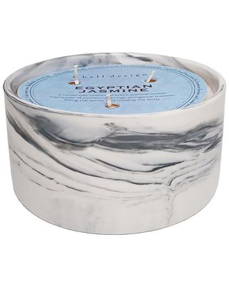 K. Hall Studio Egyptian Jasmine Marble Candle