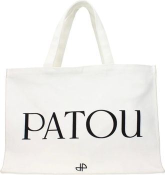 Patou Borsa Tote in Tela con Logo - - Bags - Donna - Bianco - ONE SIZE
