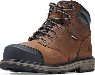 Timberland Titan Tasker 6 Inch Alloy Safety Toe Waterproof Industrial Work Boots Mens Shoes Light Brown Full Grain : 11.5 D - Medium