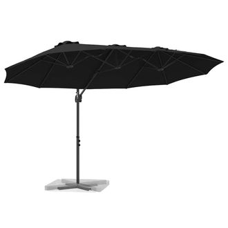 Berkfield Home Modern Garden Cantilever Parasol Black Large Powder-coated steel