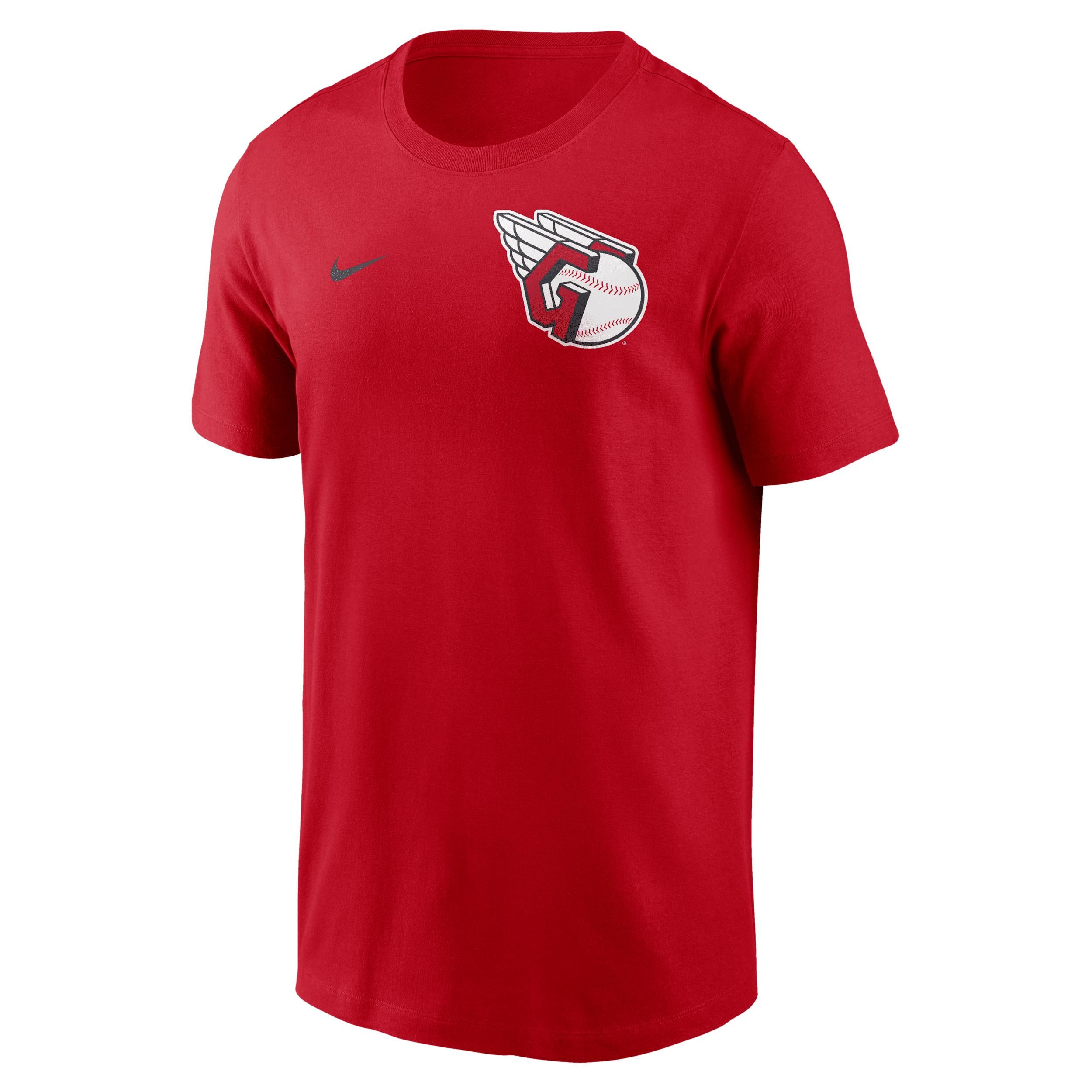 Nike Mens Nike Royal Buffalo Bills Wordmark Logo Tri-Blend T
