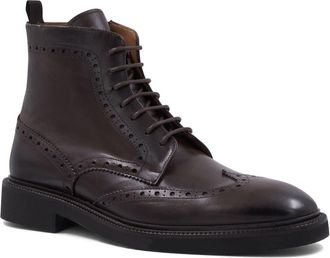 Bruno Magli Vincenzo Wingtip Boot in Dark Brown at Nordstrom, Size 11.5