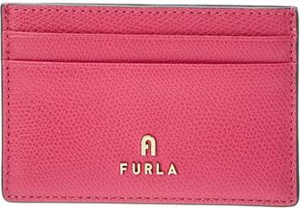Furla Camelia Leather Card Case