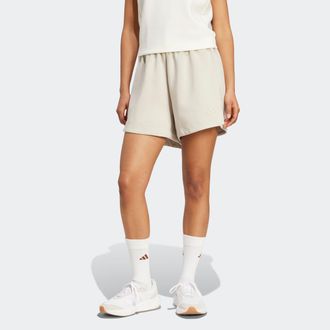 adidas Shorts ADIDAS SPORTSWEAR W ALL SZN SL SH, Damen, Gr. XL, N-Gr, wonder aluminium, Obermaterial: 51% Polyester, 25% Modal, 15% Baumwolle, 9% Elasthan, H