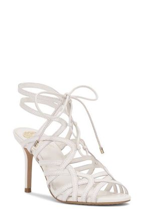 Vince Camuto Tilly Ankle Wrap Sandal in Bianco at Nordstrom, Size 9.5