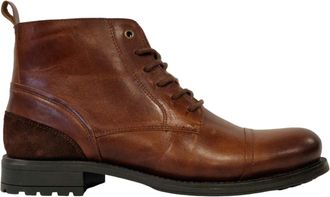 Firetrap Leren herenlaarzen met blokhak van Focus (Tan)