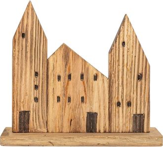 Foreside Home And Garden Rustic Village Decorative Accent Natural Wood in Brown at Nordstrom