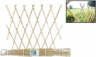 Trade Shop Trade Shop - Traliccio Bamb&ugrave; Rete Estensibile Piante Rampicanti Staccionata 180x120 Cm 129694
