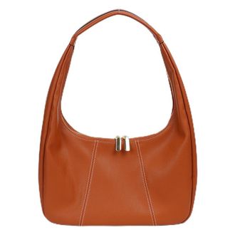 Generic Women Crescent Shoulder Bag Zipper Closure Retro Underarm Bag Solid Color Casual Shoulder Purse Daily Bag for Ladies