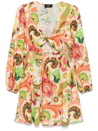 Etro paisley-print dress - women - Silk/Cotton - 38 - White