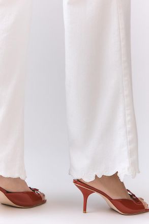 Maeve The Naomi Embroidered High-Rise Crop Wide-Leg Jeans