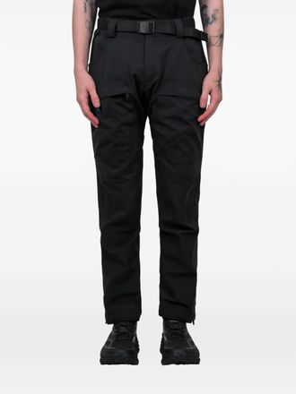 Kl&auml;ttermusen Gere 3.0 belted zip-up trousers - Black