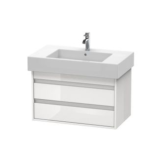 Duravit Duravit Ketho Mueble Bajo Encimera 6640, 2 Cajones, 800mm, Para Vero, Color (frente/cuerpo): Decoraci&oacute;n Pino Plata - Kt664003131