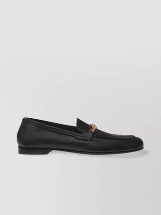 Versace leather medusa loafers