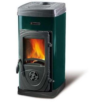 Nordica Estufa De Le&ntilde;a Nordica Super Junior Panor&aacute;mica 5 Kw Verde Modelo 7111072
