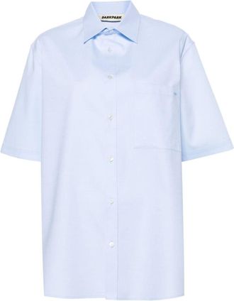 Darkpark Light Blue Oversized Cotton Shirt