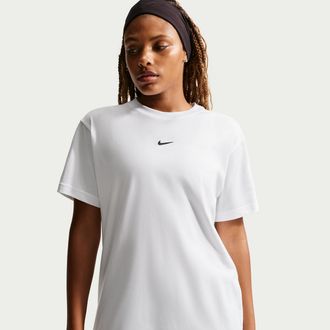 Nike Womens Nike Sportswear Classic Oversized T-Shirt in White | IH7601-100