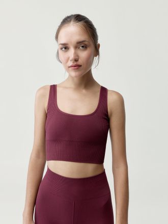 Born Living Yoga Top Yami Bordeaux