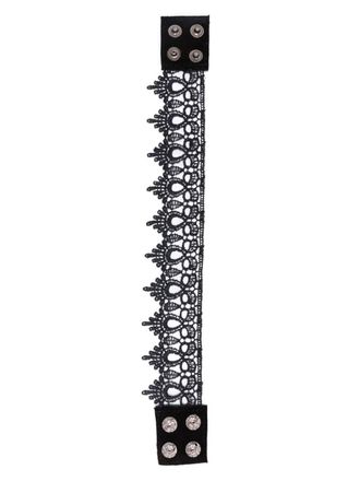 Manokhi Kanten choker - Zwart