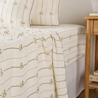 La Redoute Interieurs Hoeslaken in tetra, bloemenprint, RISETTI