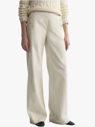 Nili Lotan Reed Cotton Pants In Stone
