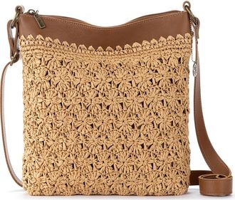 The Sak Lucia Crossbody Hand Crochet Bag in Natural Primrose Straw at Nordstrom