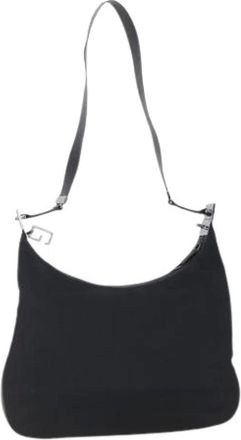 Gucci Pre-owned Shoulder Bags, female, Black, Size: ONE SIZE Pre-owned Nylon Shoulder Bag