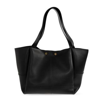 AllSaints Tote Bags, female, Black, Size: ONE SIZE Rosalie Large Leather Tote Bag