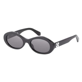 Off-white Sunglasses Oval Full Rim, Havana Frame And Dark Grey Lens Oeri13Gedison6007