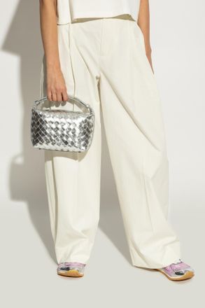 Bottega Veneta Handbag Mini Wallace, Womens, Silver