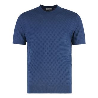 Paolo Pecora Heren, Truien, Blauw, Maat: S Katoen