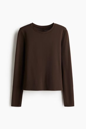 H&M Sportshirt mit DryMove - Brown