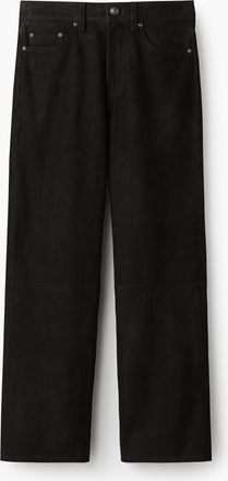 H&M Hose aus Nubukleder - Schwarz