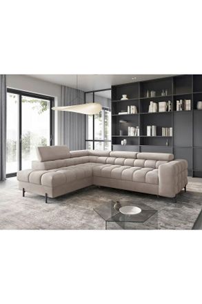 MID.YOU Mid.you Ecksofa, Beige, Textil, L-Form, 276x200 cm, Made in EU, Oeko-Tex Standard 100, Wohnzimmer, Sofas & Couches, Wohnlandschaften, Ecksofas