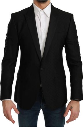 Dolce & Gabbana Blazers - Heren - Blazers - Zwart - S - Wol - Jassen
