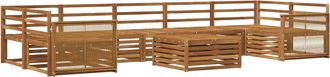 vidaXL Conjunto De Sof&aacute;s De Exterior 8 Uds. Natural Vidaxl
