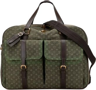 Louis Vuitton 2002 Monogram Mini Lin Claudine Duffle Bag travel bag - Green