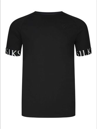 Siksilk T-Shirt SIKSILK Siksilk T-Shirt Tech, Herren, Gr. XL, schwarz, Obermaterial: 95% Baumwolle CO. 5% Elasthan EL., Shirts T-Shirt