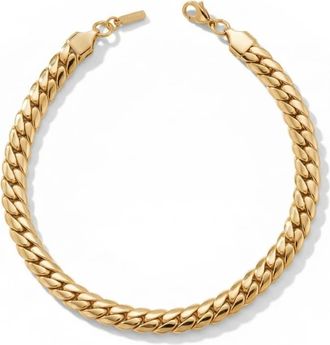 Pompeii3 Jean 8mm Anklet 18k Gold Plated 10 Length