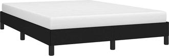 vidaXL Cama Sin Colch&oacute;n Tela Negro 140x190 Cm Vidaxl