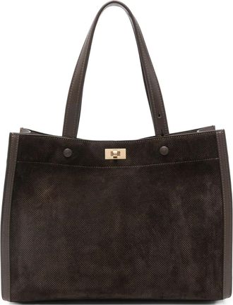 Anya Hindmarch Borsa tote Mortimer con inserti - Marrone