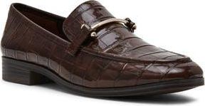 Anne Klein Holden Bit Loafer in Brown Croc Pu at Nordstrom Rack, Size 5.5