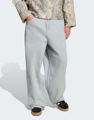 adidas Originals 90s Alternative Sport - Jeans skater a fondo ampio color cielo cristallino-Blu