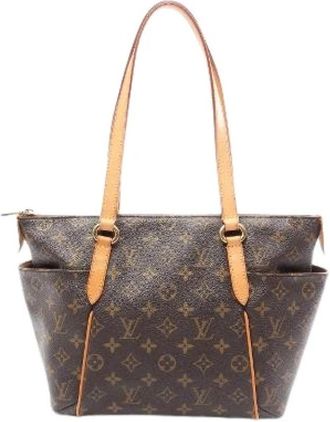 Louis Vuitton Pre-owned Totally Monogram Coated Canvas Tote Bag - Dames - Vintage Shopper - Bruin - ONE Size - Leer - Vintage