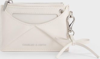 Charles & Keith Hazel Bow Panelled Card Holder